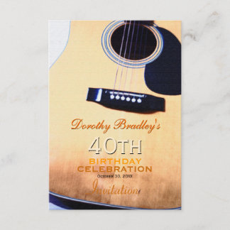 Quarantième invitation de coutume de fête