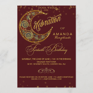 Quarantième invitation de lune et de fête