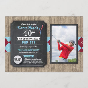 quarantième Invitation jouant au golf de photo de