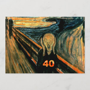 Quarantième invitations drôles d'anniversaire