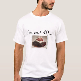 quarantième T-shirt d'anniversaire