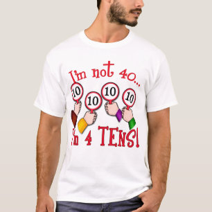 quarantième T-shirt d'humour d'anniversaire