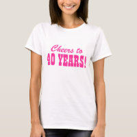 quarantième T-shirts de fête d'anniversaire pour