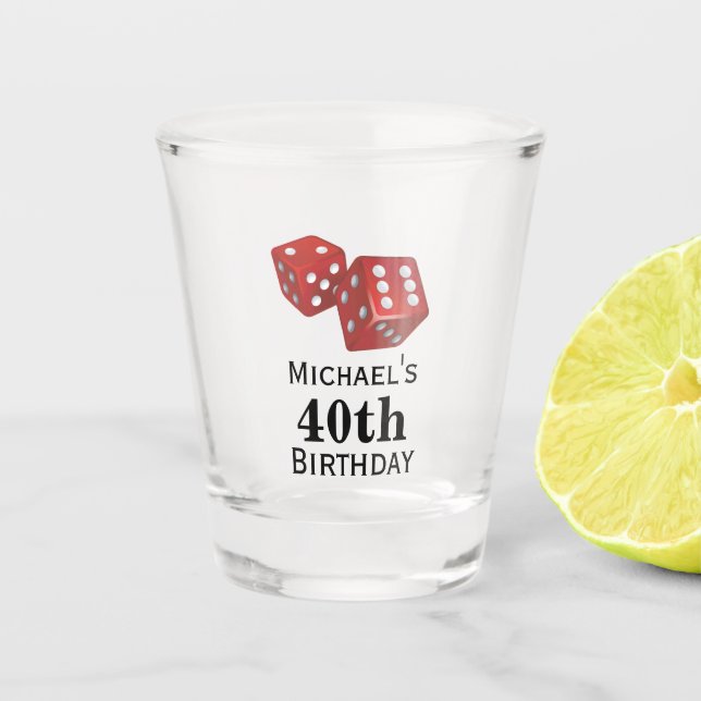 Quarantième verre à liqueur de cadeau (Devant)
