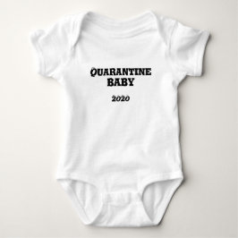Quarantine Baby 2020 Googly Eyes Black and White Baby Strampler