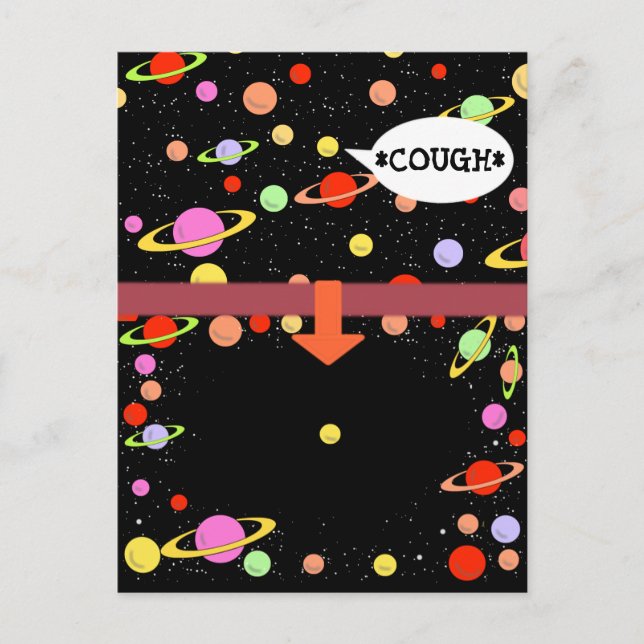 QUARANTINE COUGH DISTANCING by Jetpackcorps Postkarte (Vorderseite)