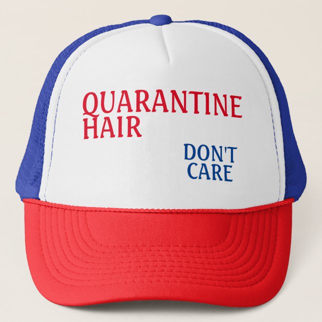 Quarantine Hair HAT Truckerkappe (Vorderseite)