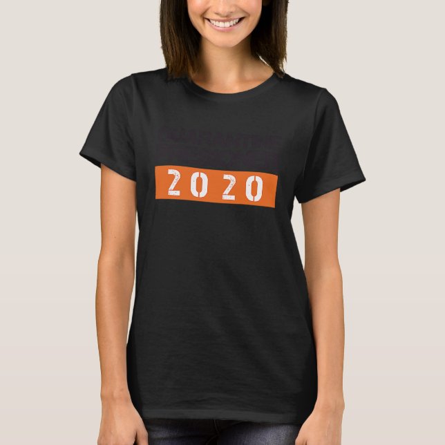 Quarantine Prisoner inmate Costume  Jail Halloween T-Shirt (Vorderseite)
