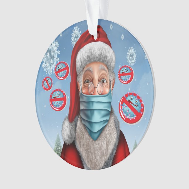 Quarantine Spaß - Siehe Zurück... Keramik-Ornament Ornament (Vorderseite)