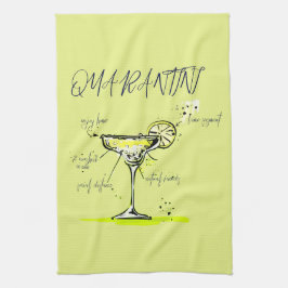 Quarantini Covid Social Isolation Cocktail Rezept Geschirrtuch