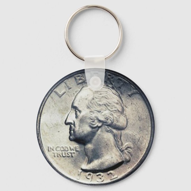 Quarter Dollar Schlüsselkette. Schlüsselanhänger (Vorderseite)