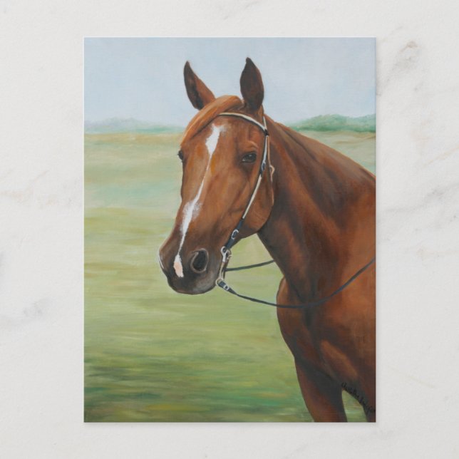 Quarter Horse Art Postkarte (Vorderseite)