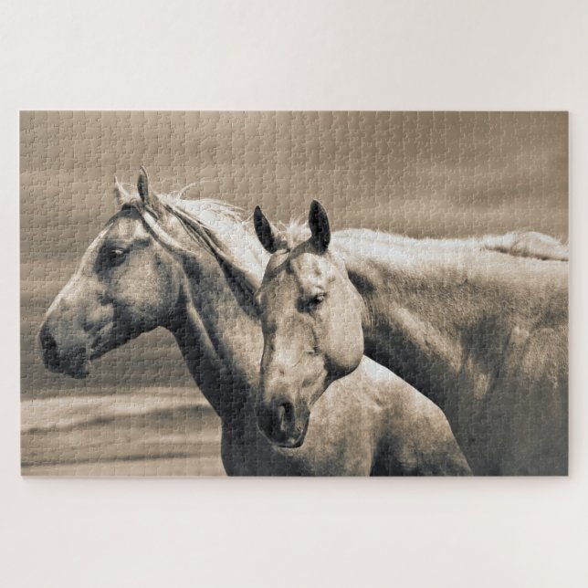 Quarter Horses On Canadian Prairie (Horizontal)