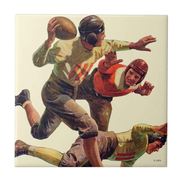 Quarterback-Durchlauf Fliese (Vorderseite)