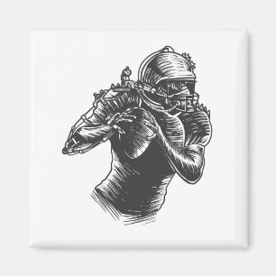 Quarterback Steampunk Art Lover Magnet