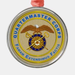 QUARTERMASTER CORPS ORNAMENT AUS METALL