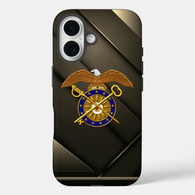Quartermaster-Korps iPhone 16 Hülle (Rückseite)