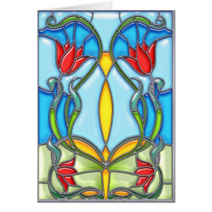 Quartet des tulipes rouges