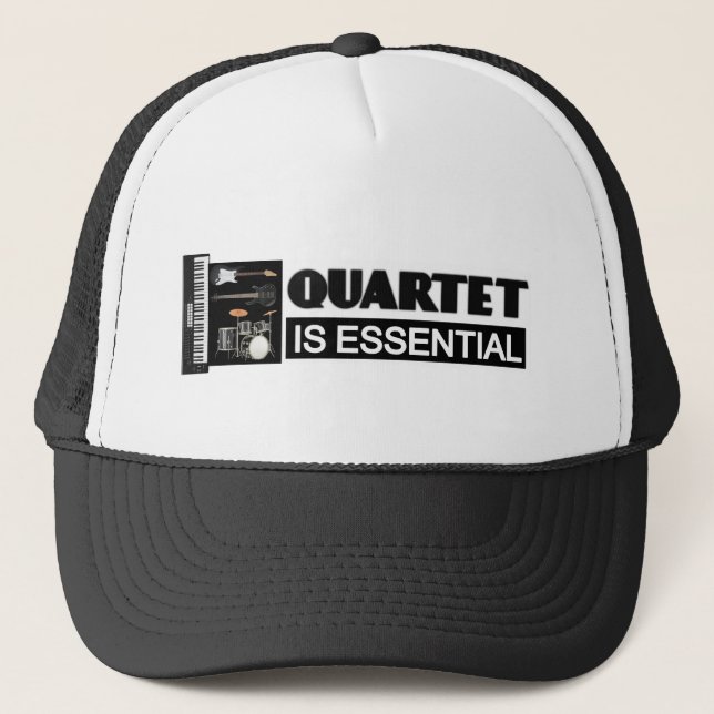 QUARTET IST VON ENTSCHEIDENDER BEDEUTUNG TRUCKERKAPPE (Vorderseite)