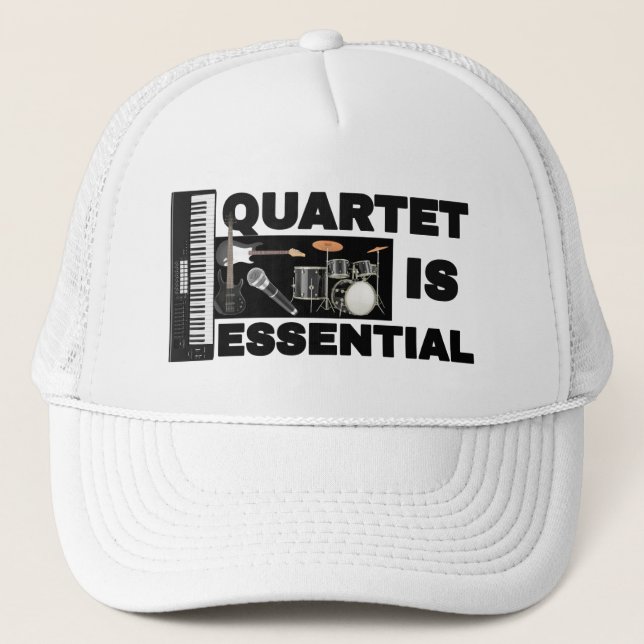QUARTET IST VON ENTSCHEIDENDER BEDEUTUNG TRUCKERKAPPE (Vorderseite)