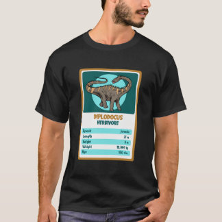 Quartett Card Diplodocus Dinosaurier Fakt T-Shirt