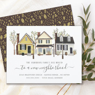 Quartier de la petite ville   Faire-part de déplac