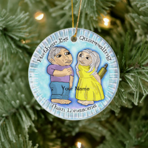 Quartieren oder einsam keramik ornament