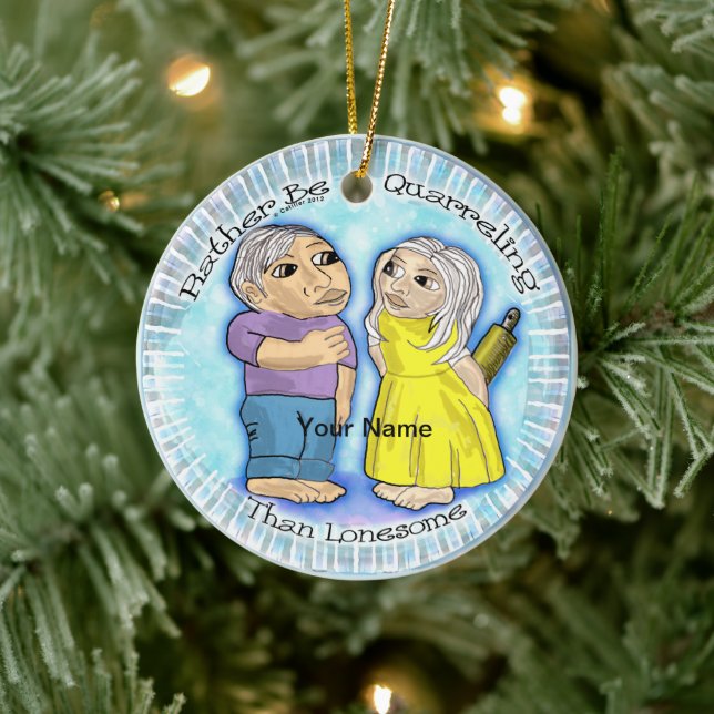 Quartieren oder einsame Verzierung Keramik Ornament (Baum)