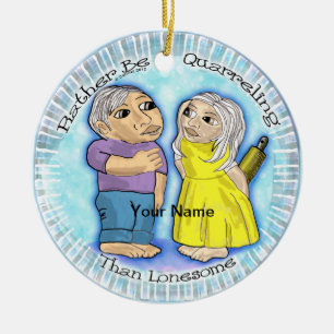 Quartieren oder einsame Verzierung Keramik Ornament