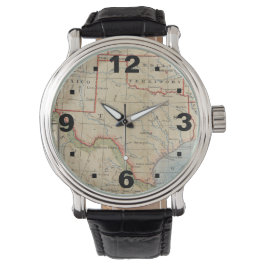 Quartz 3-Hand große Gesichtskarte von Texas eWatch Armbanduhr