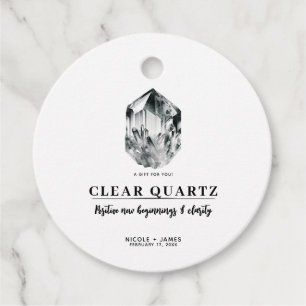 Quartz-Crystal Beginns & Clarity Wedding Geschenkanhänger
