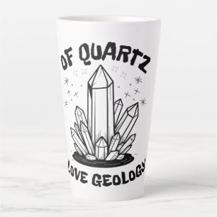 Quartz I Liebe Geologiebanken und Weiß Milchtasse
