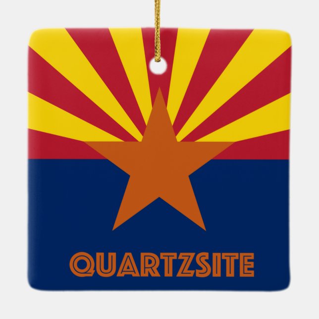Quartzsite Arizona Keramikornament (Rückseite)