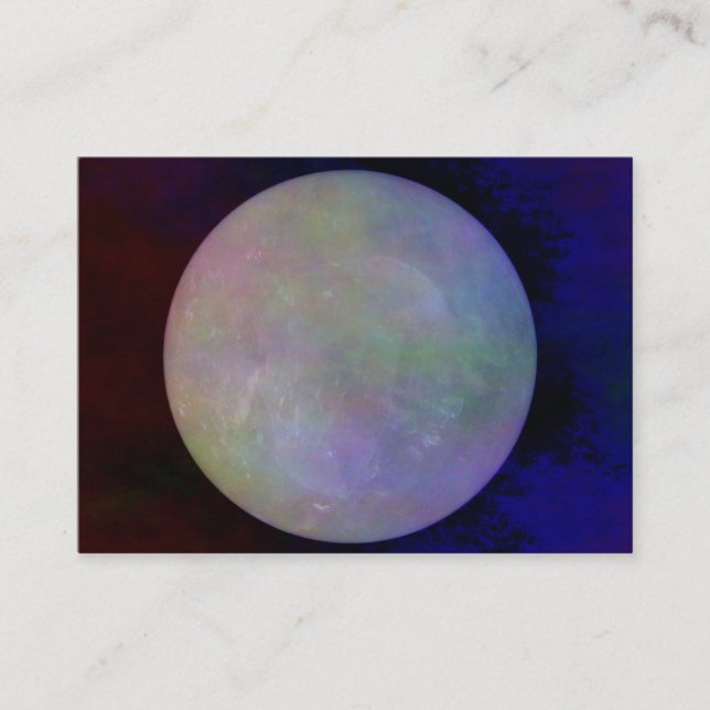 Quarz Crystall Ball Visitenkarte (Vorderseite)