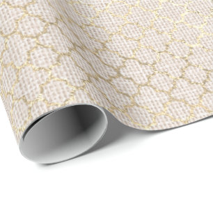 Quarzfolie Foxier Gold Beige Creamy Pink Linde Geschenkpapier