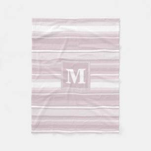 Quarzstreifen der Monogramm-Rose Fleecedecke