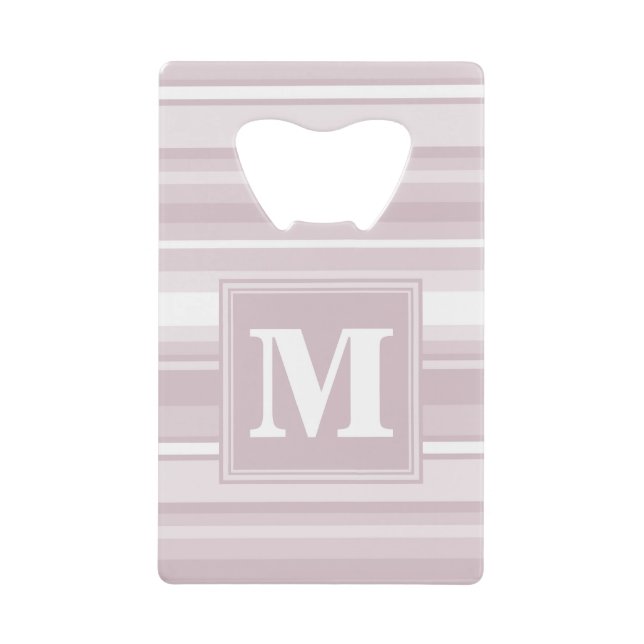 Quarzstreifen der Monogramm-Rose Kreditkartenflaschenöffner (Vorderseite)