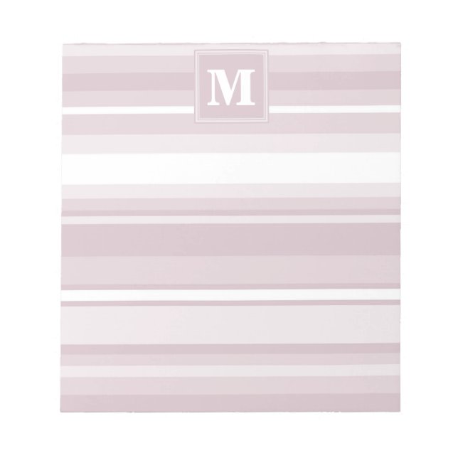 Quarzstreifen der Monogramm-Rose Notizblock (Vorderseite)