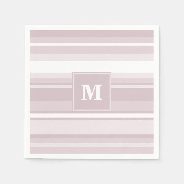 Quarzstreifen der Monogramm-Rose Serviette (Vorderseite)