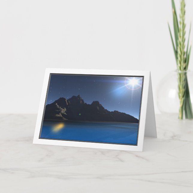 Quasar-Gruß-Karte Feiertagskarte (Vorderseite)