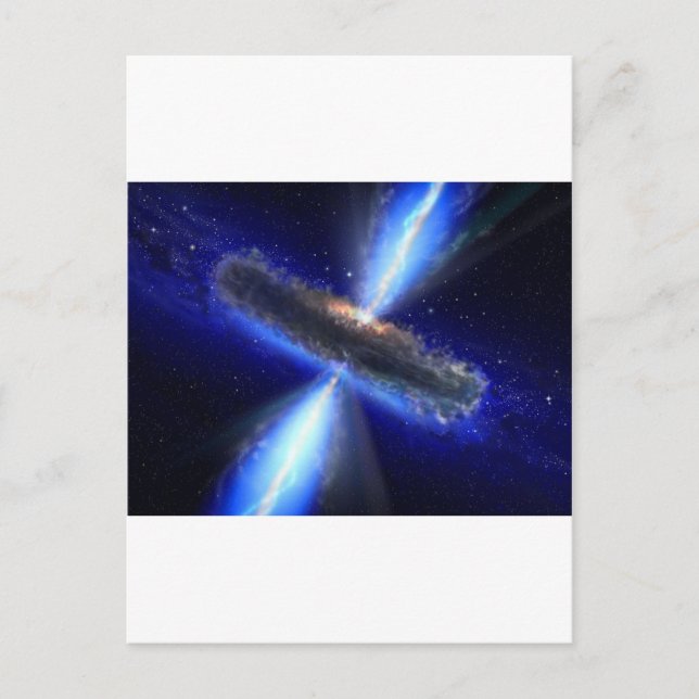 Quasar Postkarte (Vorderseite)