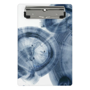 Quasare - Inky blaue Kreise Mini Klemmbrett