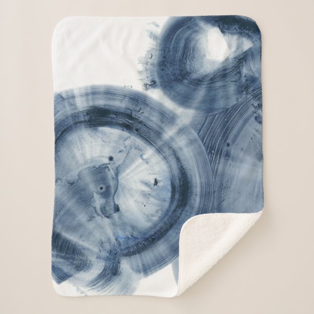 Quasare - Inky Blue Circles Sherpadecke (Vorderseite)