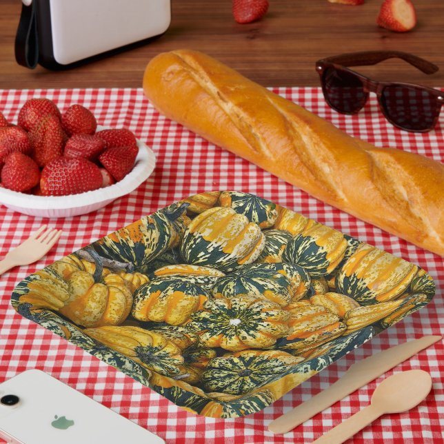 QUASH/GELB UND GRÜN PAPPTELLER (Picknick)