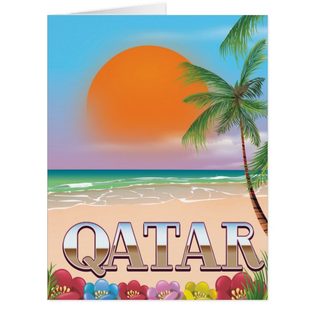 Quatar-Reiseplakat (Vorderseite)