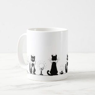 Quatre chats noirs, Louis Wain Mug