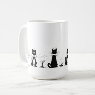 Quatre Chats noirs, Louis Wain Mug