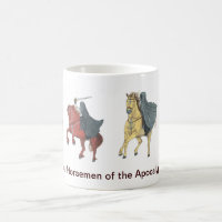 Quatre chevaux de la tasse d'apocalypse