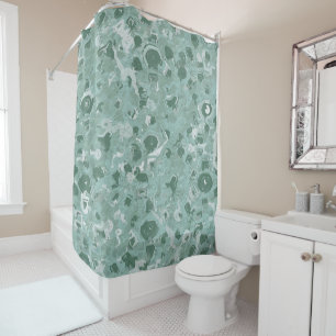 Quatre nuances de vert rideau de douche Abstraite