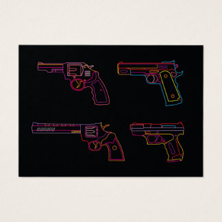 Quatre panneaux d'arme à feu Neon